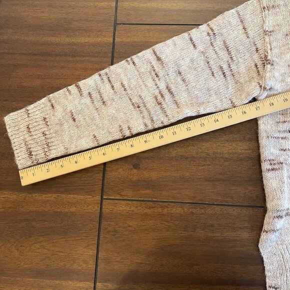 NWOT Max Studio Crew Neck Long Sleeve Pullover Drop Shoulder Sweater Cream Mediu - Picture 7 of 12